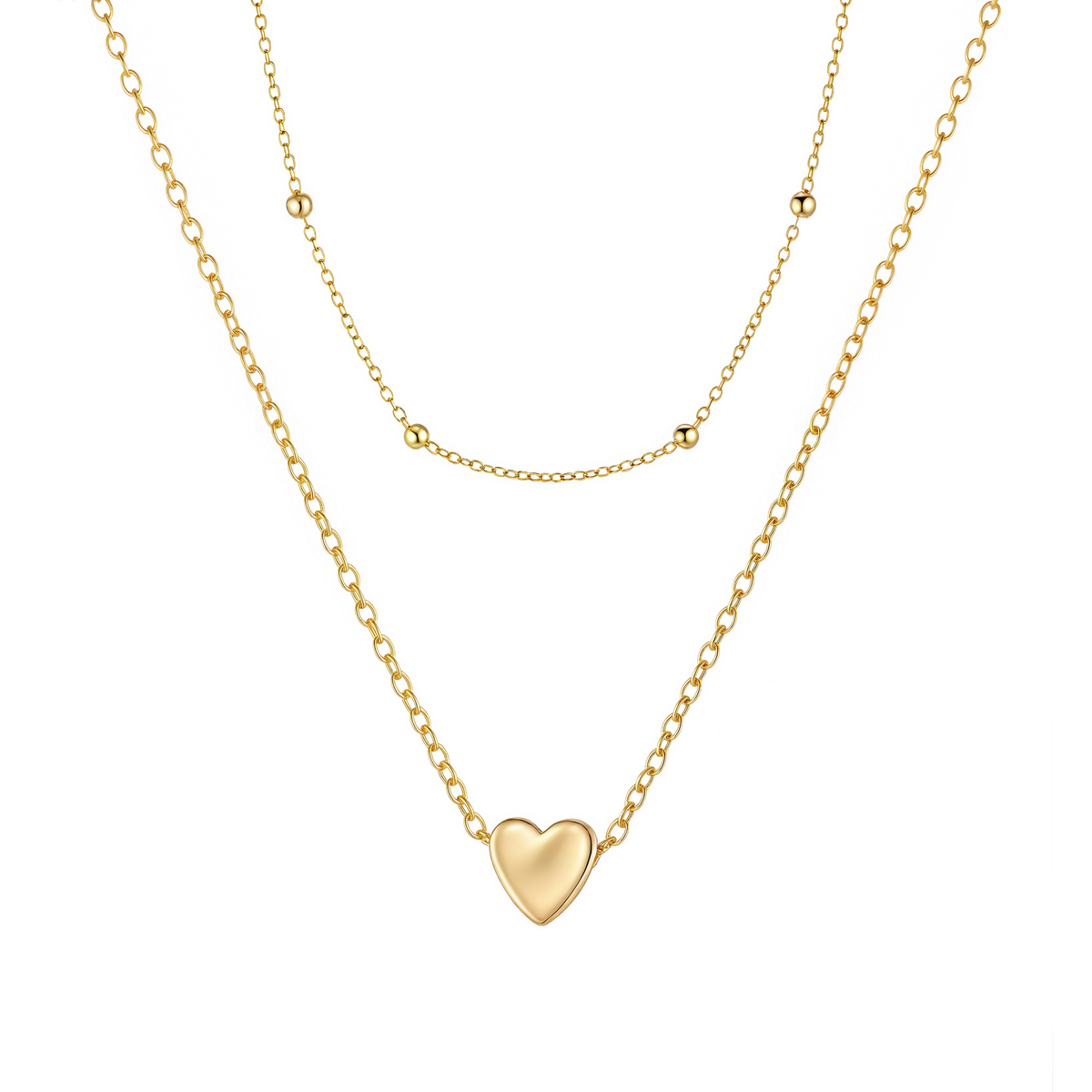 アクセサリー Chloe Triple Heart Double Gold Necklace アクセサリー Chloe Triple Heart Double Gold Necklace Chloe