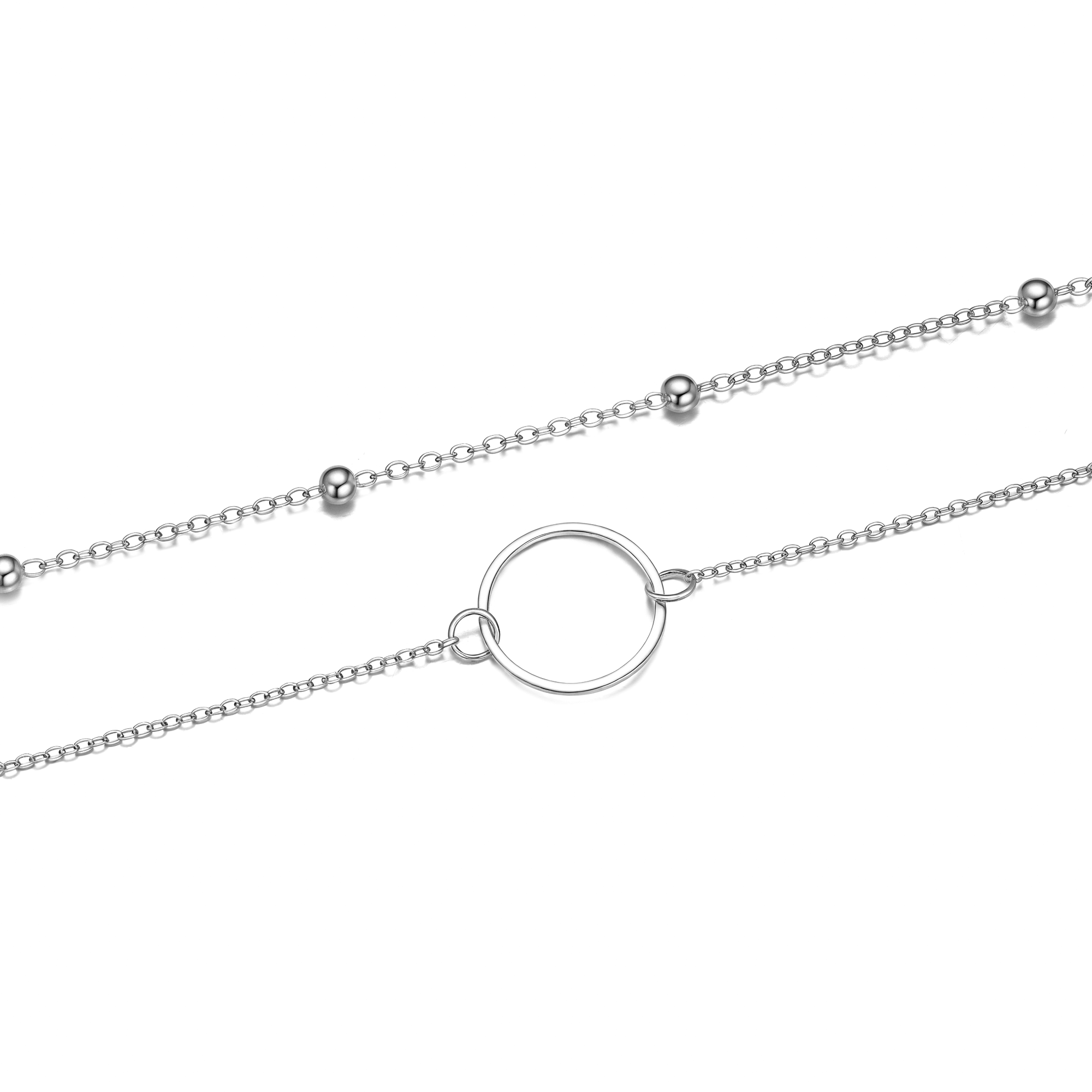 Double Layer Circle Choker – Victoria London - Main Image