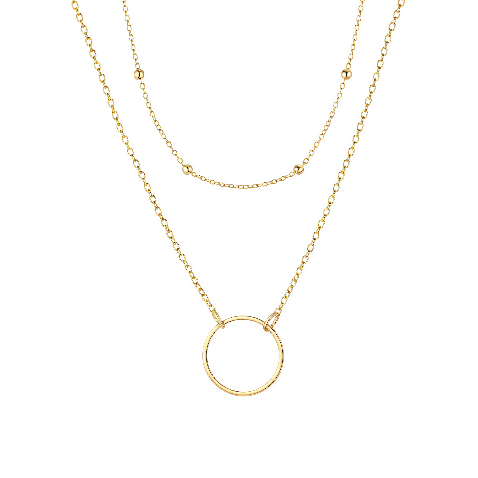 Double Layer Circle Choker - Victoria London