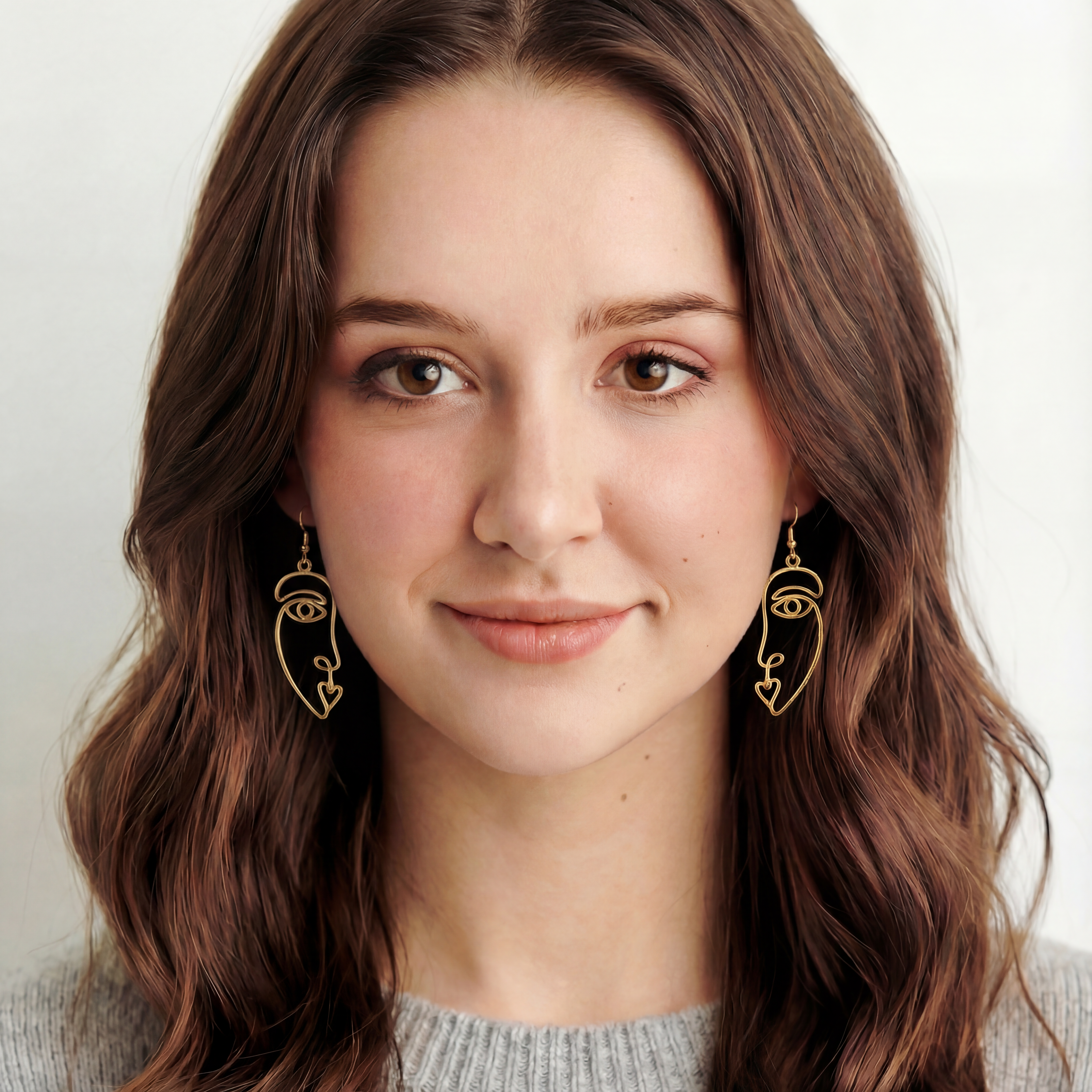 Picasso Face Earrings - Victoria London