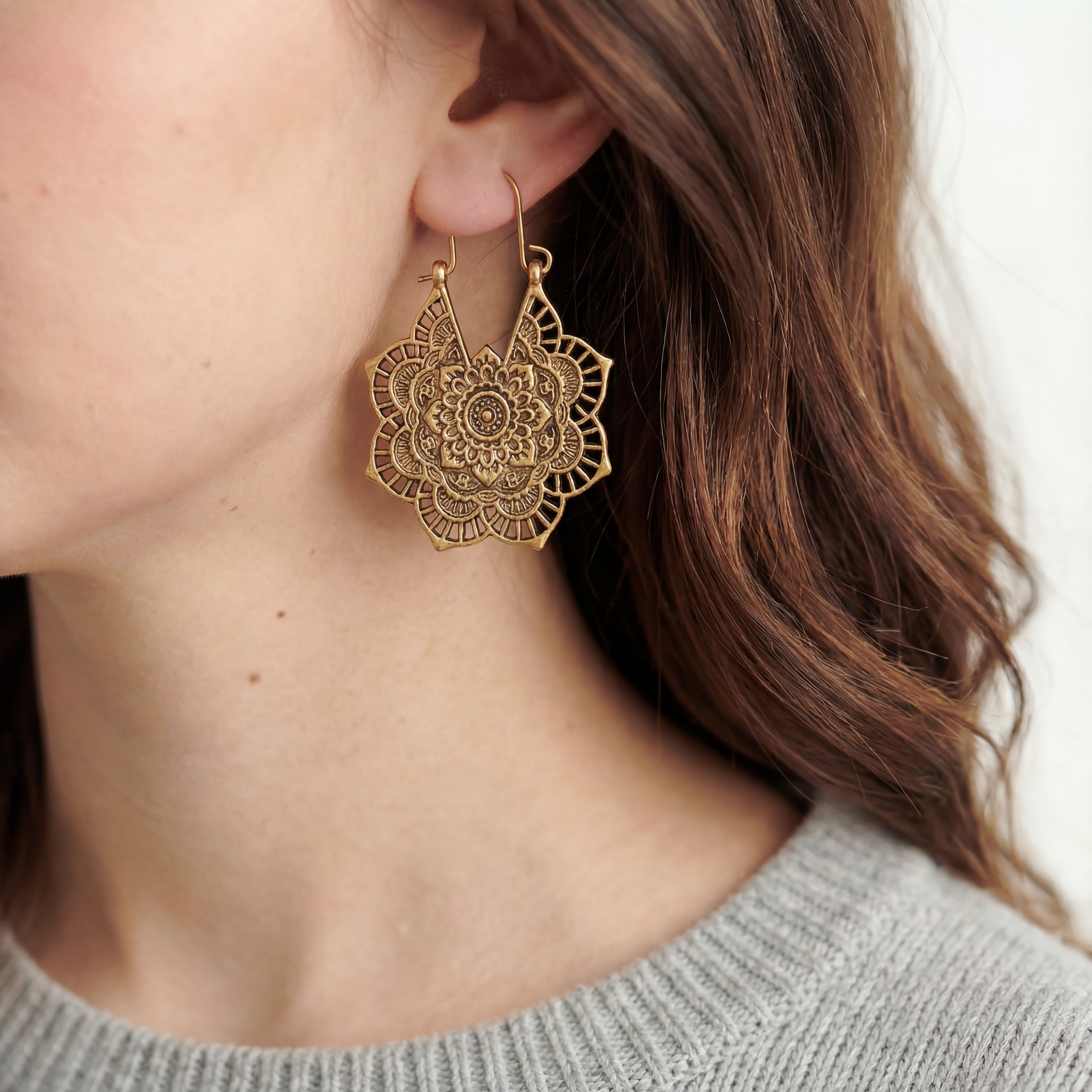 Limited Edition: Floral Mandala Earrings - Victoria London