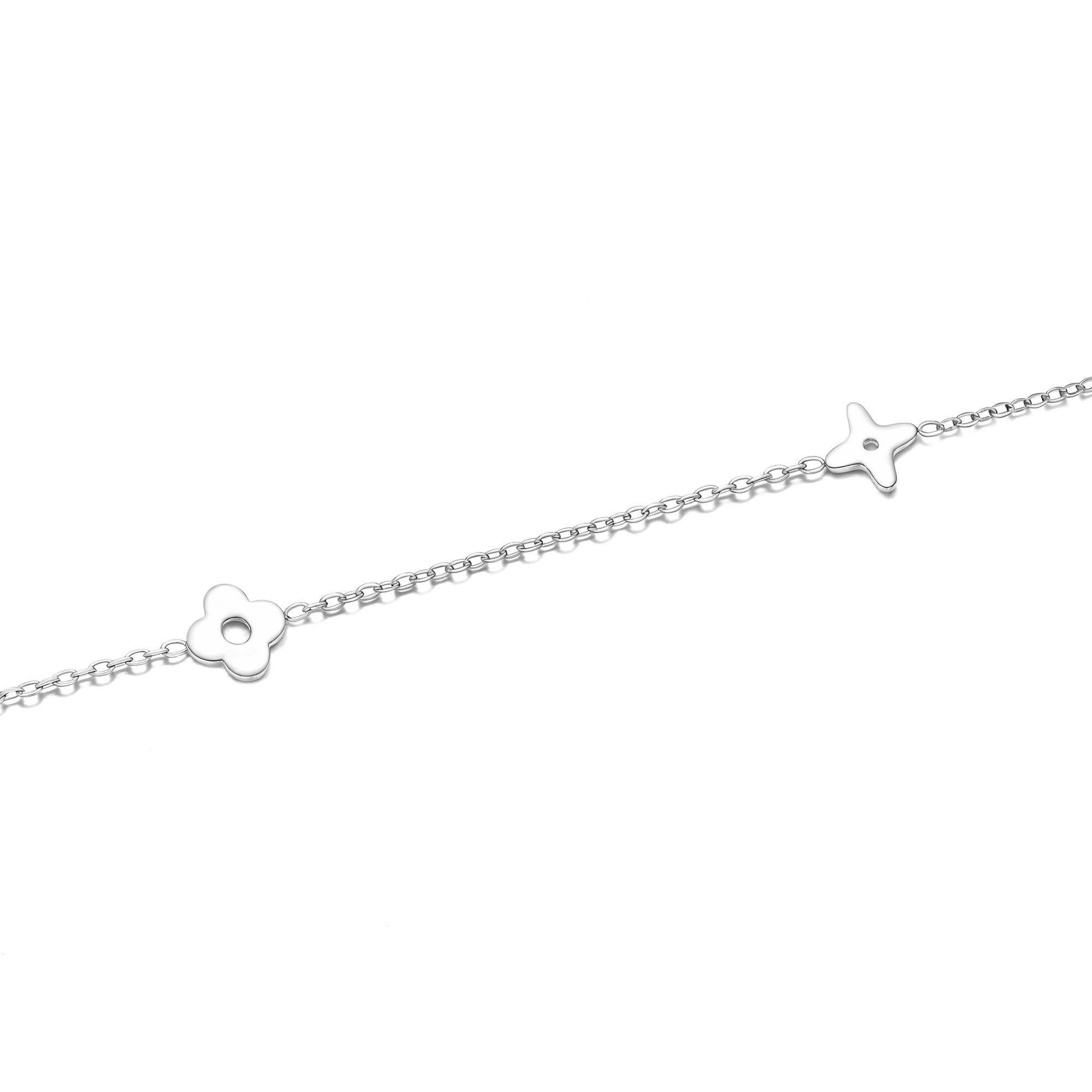 Beaded Clover Charm Necklace - Victoria London