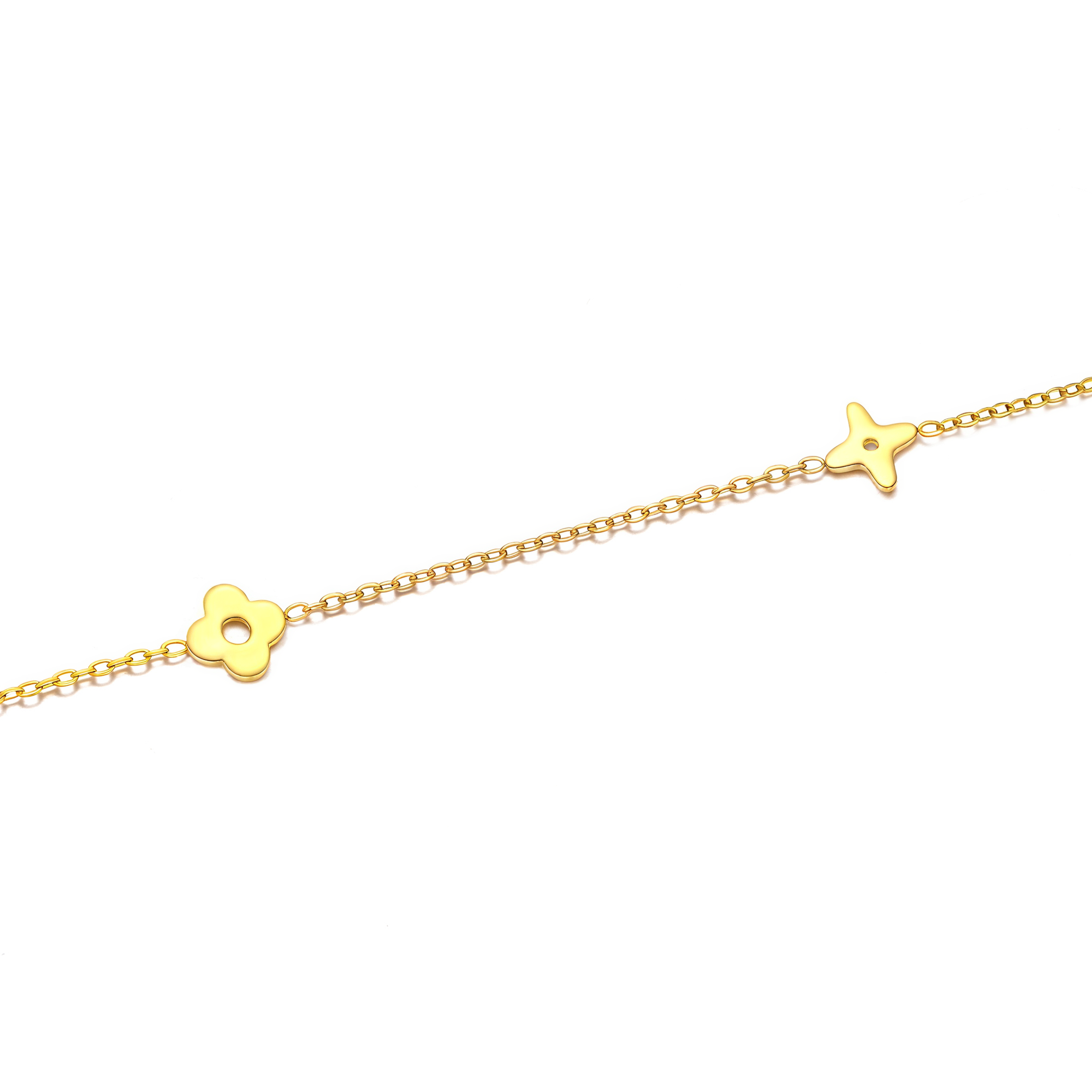 Beaded Clover Charm Necklace - Victoria London