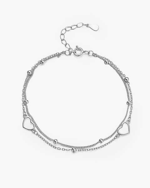 Double Layer Heart Bracelet