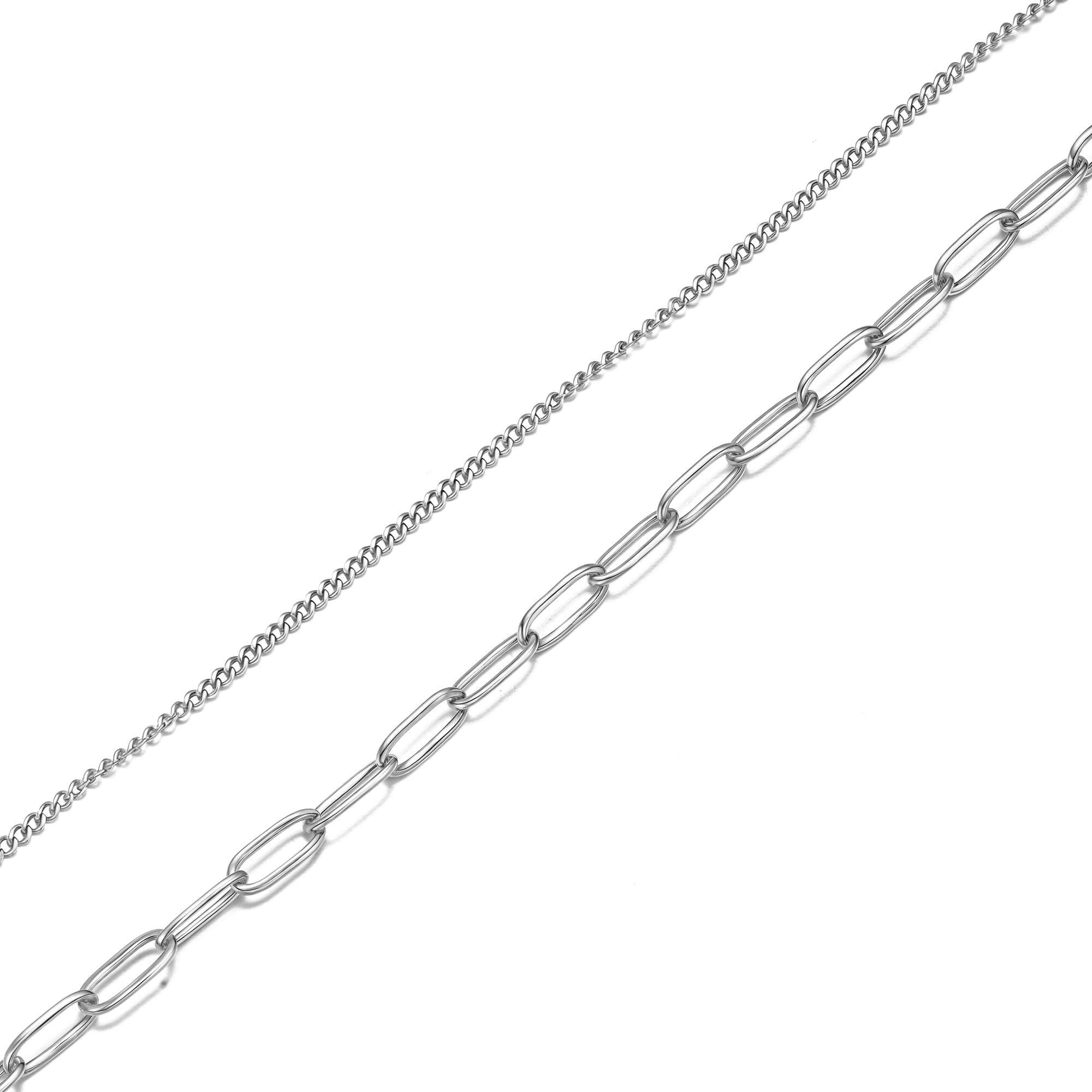 Layered Link Chain Necklace - Victoria London