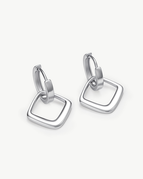Square Link Earrings