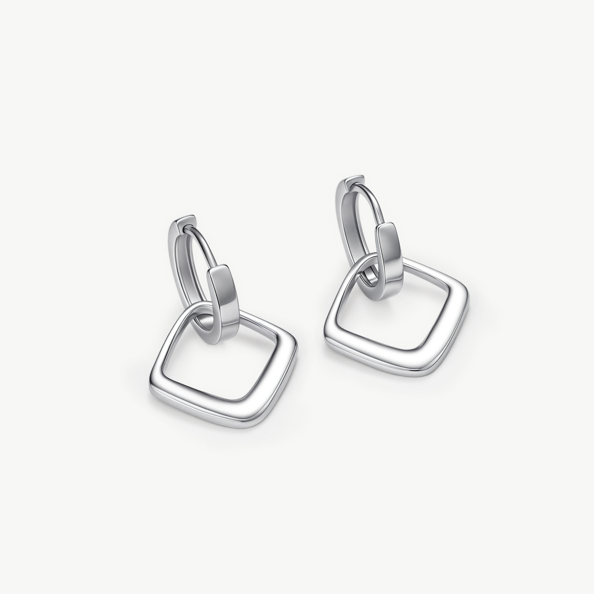 Square Link Earrings - Victoria London