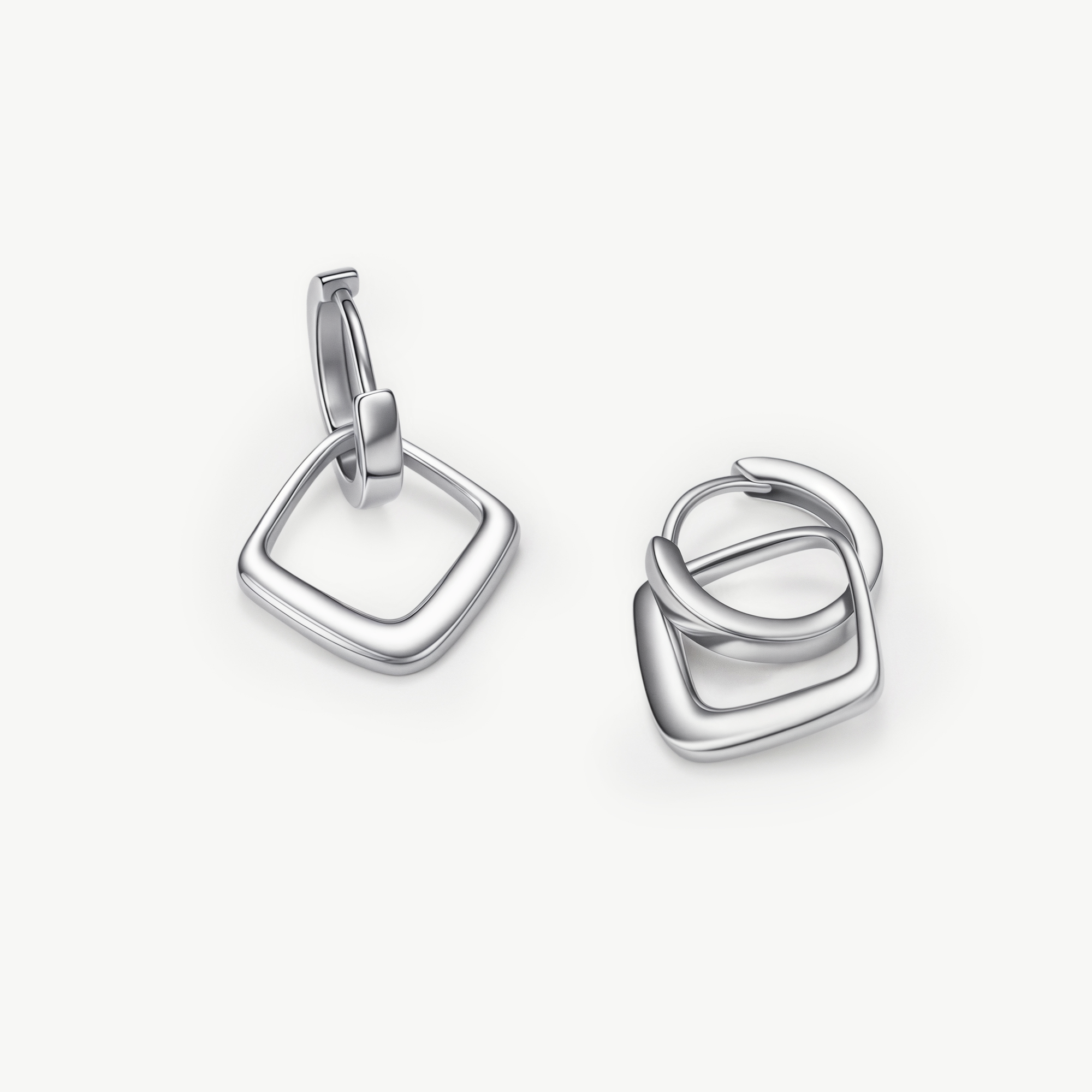 Square Link Earrings - Victoria London