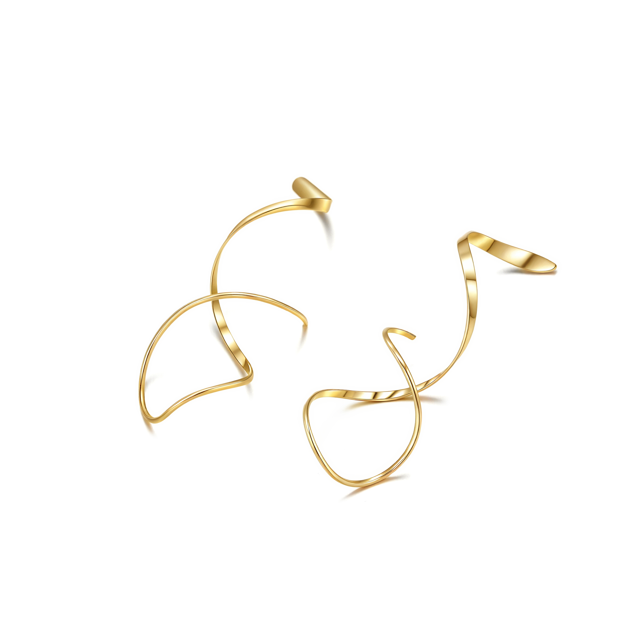 Twisted Drop Earrings - Victoria London