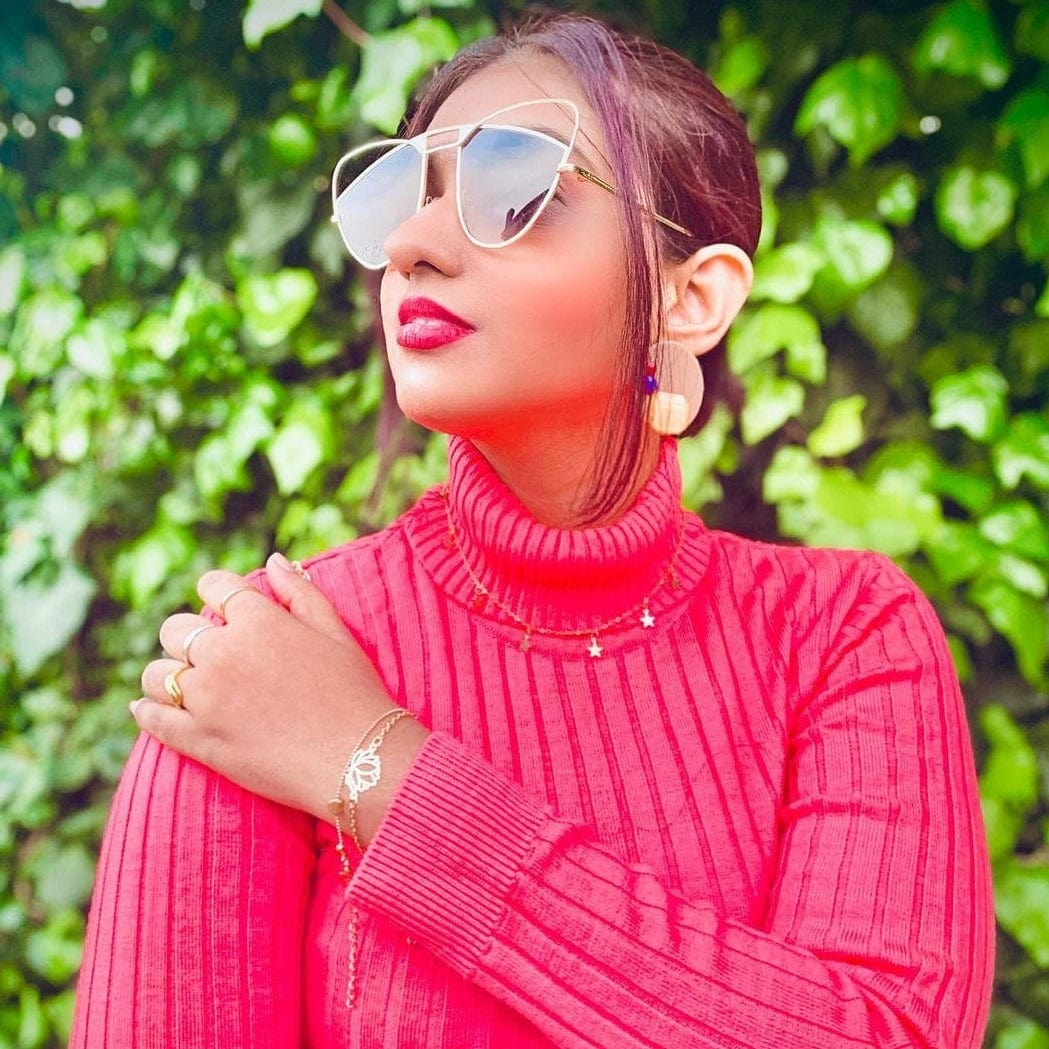 Victoria London Bracelets Gold Lotus Heart Double Bracelet