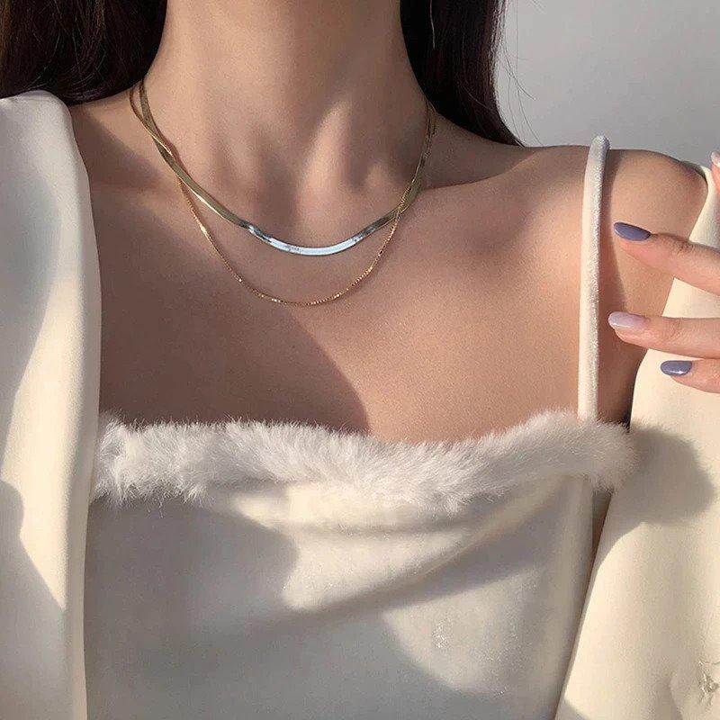 Victoria London Double Layer Fine Chain - Sterling Silver