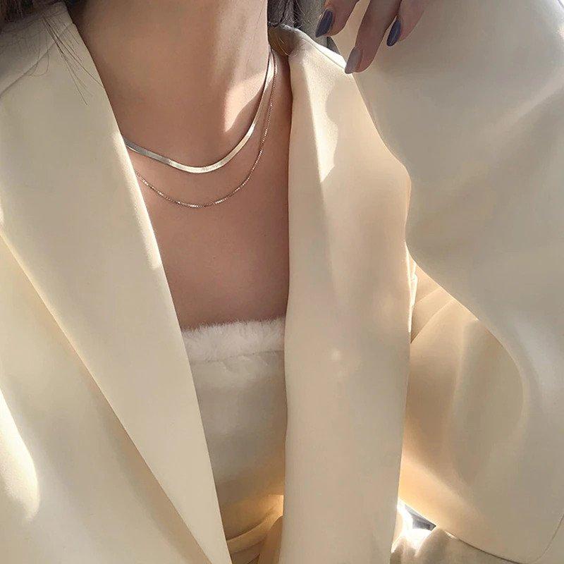 Victoria London Double Layer Fine Chain - Sterling Silver