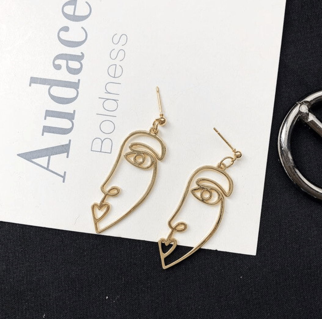 Victoria London Earrings Picasso Face Earrings