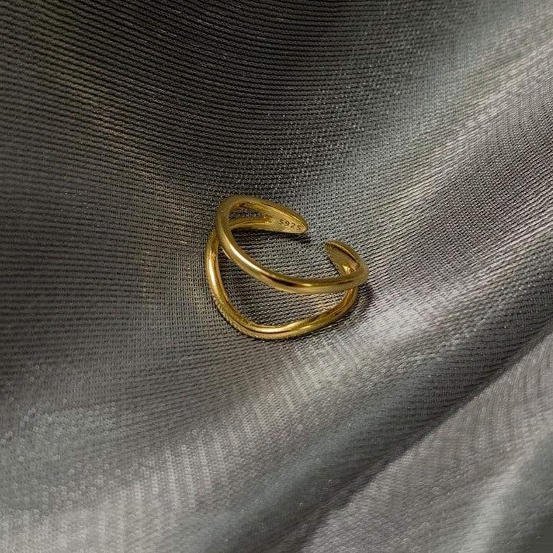 Victoria London Gold Open Minimalist Ring