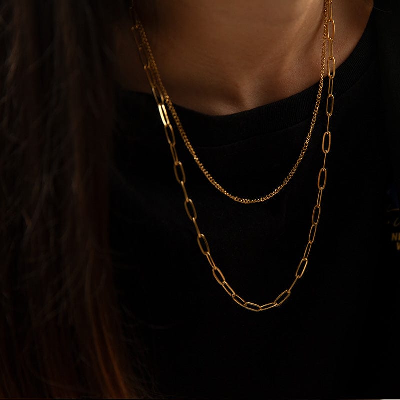 Victoria London Layered Link Chain Necklace