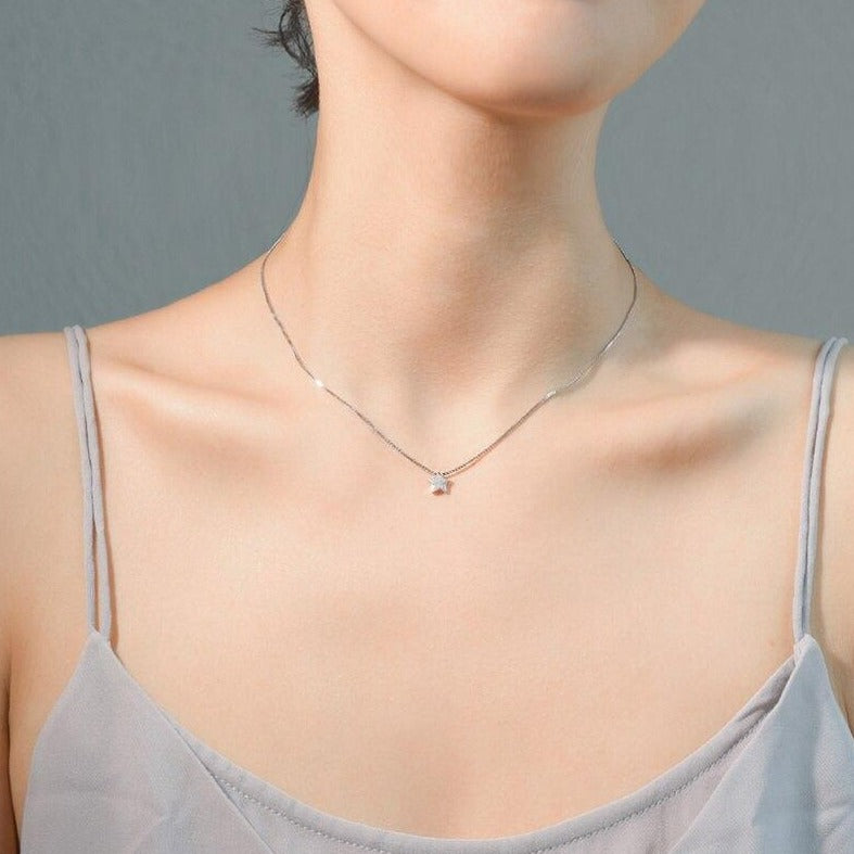 Victoria London Nebula Star Necklace - Sterling Silver