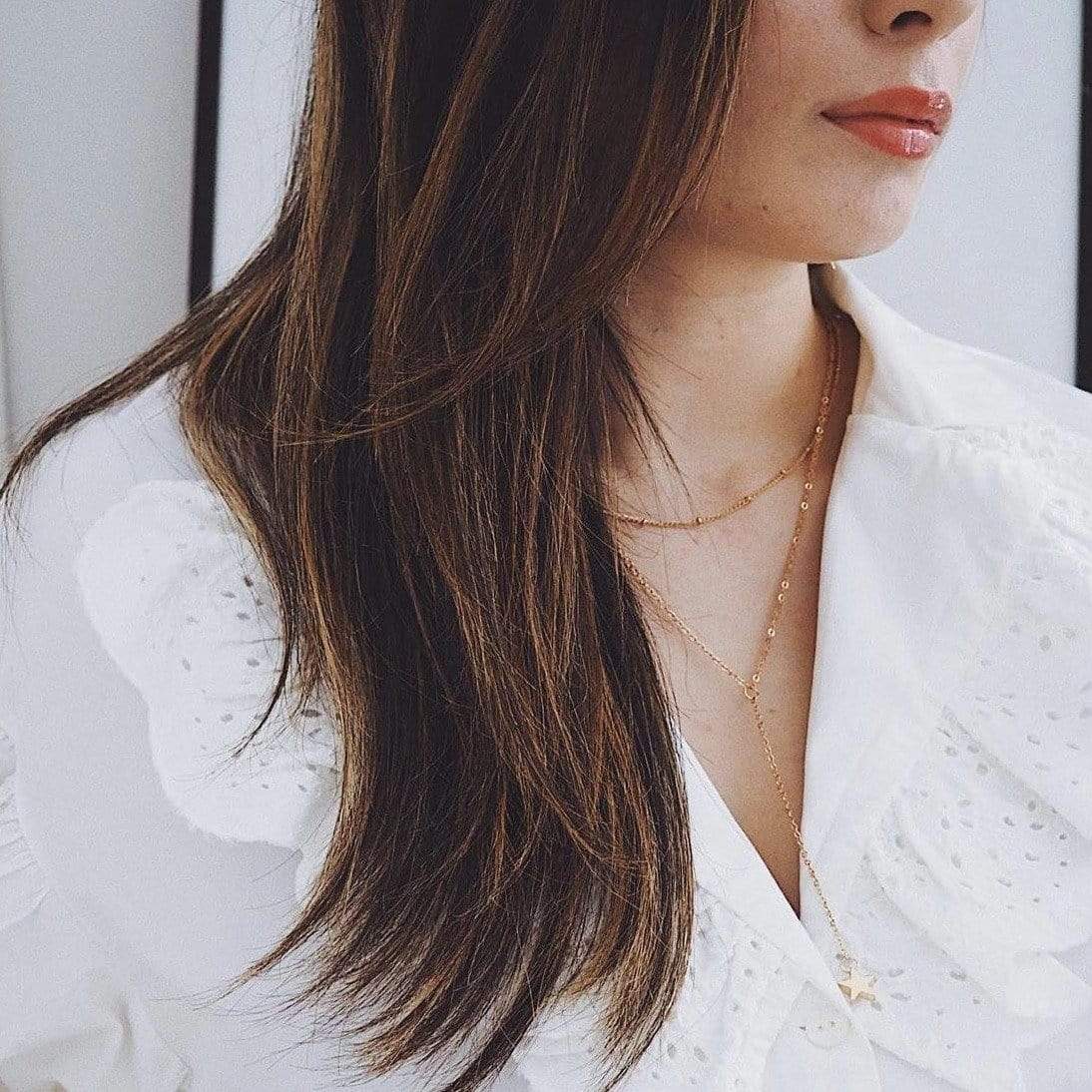 Victoria London Necklace 'A Distant Star' Tassel Double Necklace