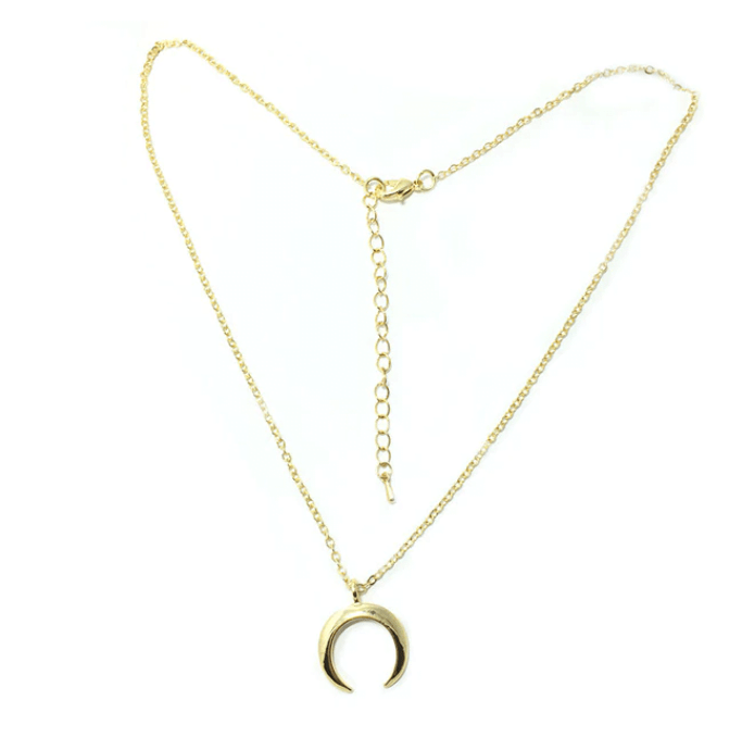 Victoria London Necklace Gold Crescent Moon Necklace