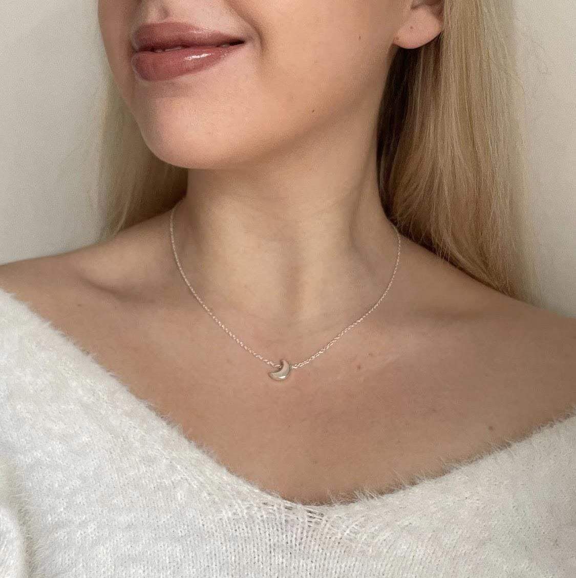 Victoria London Necklace Lunar Pendant Necklace