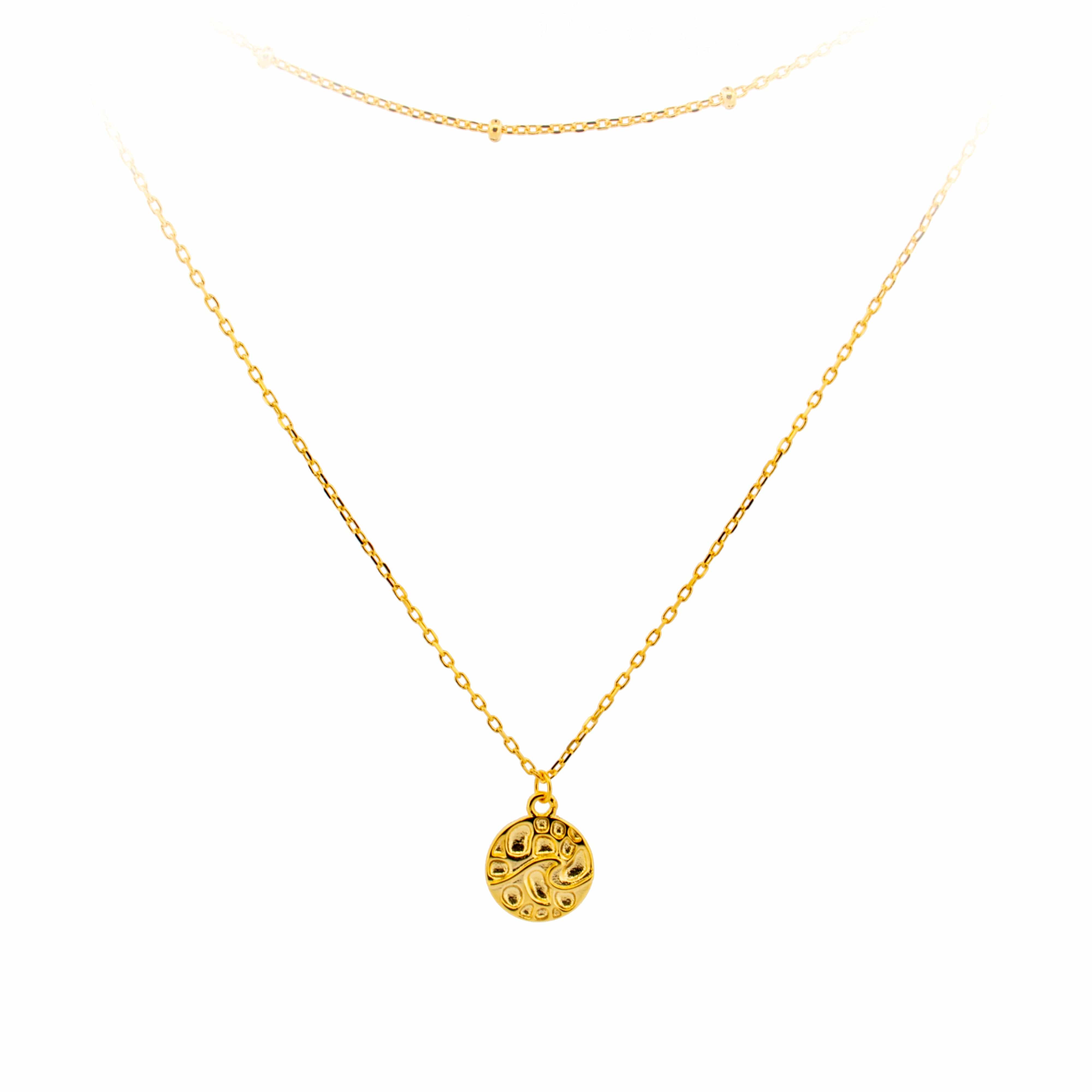 Victoria London Necklaces 18k Gold Duo Medallion Necklace