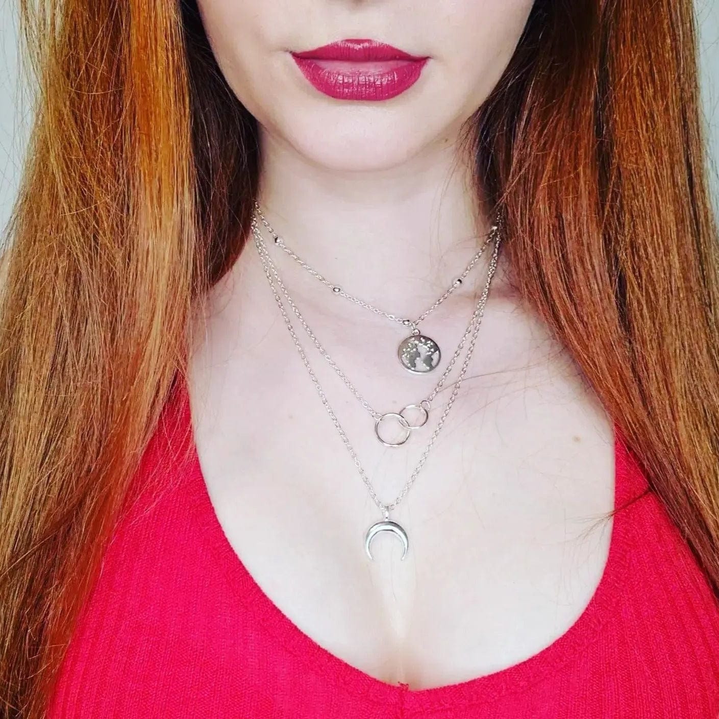 Victoria London Necklaces 'Hold the Earth' Boho Layered Necklace