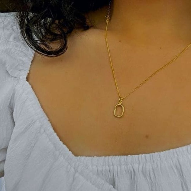 Victoria London Necklaces Oval Charm Necklace