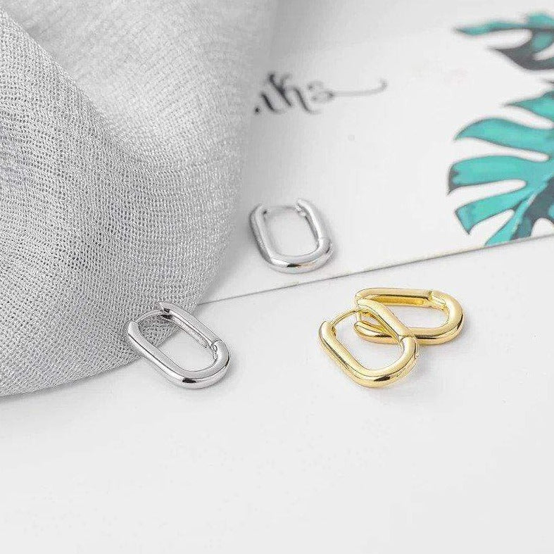 Victoria London Oval Huggie Earrings