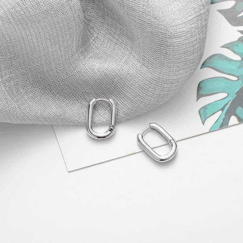 Victoria London Oval Huggie Earrings