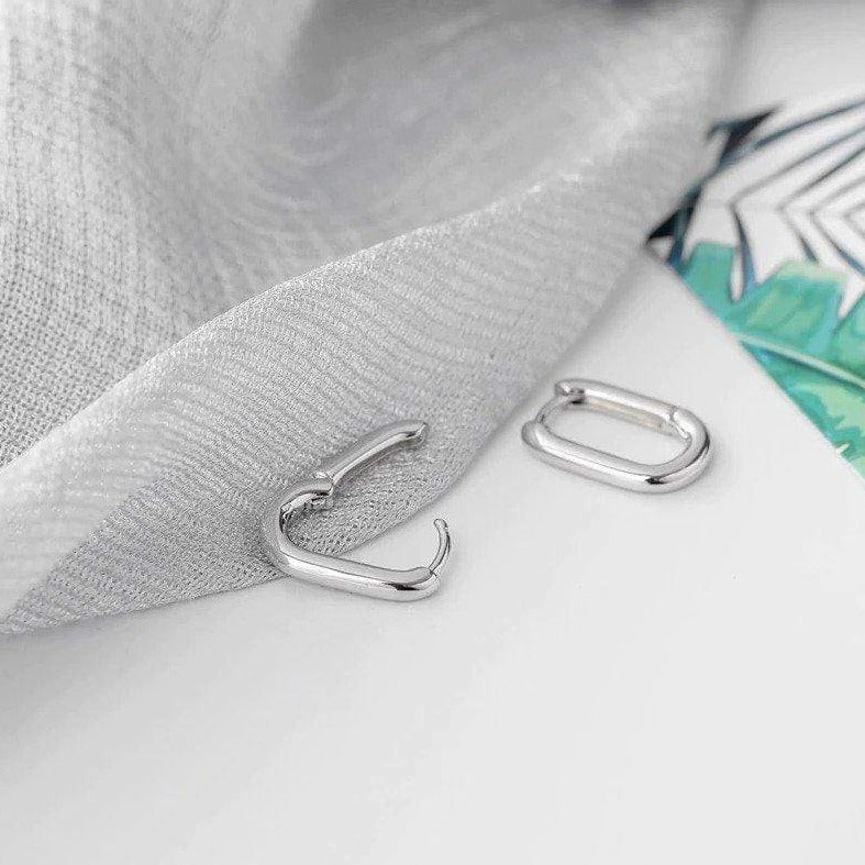 Victoria London Oval Huggie Earrings