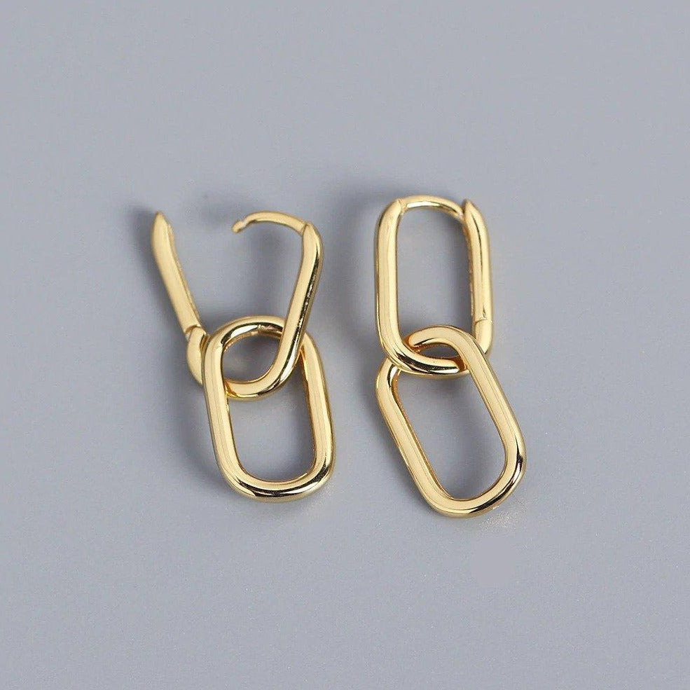 Victoria London Oval Link Earrings