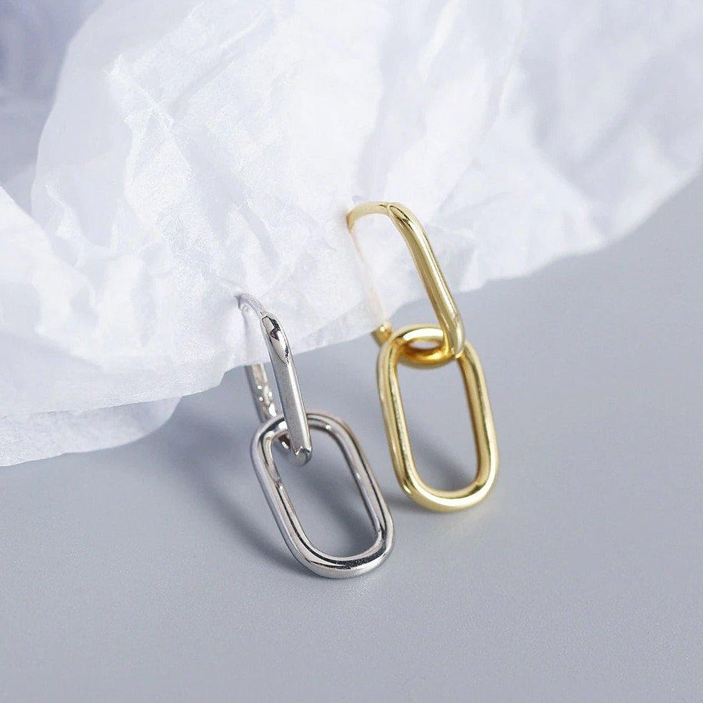 Victoria London Oval Link Earrings