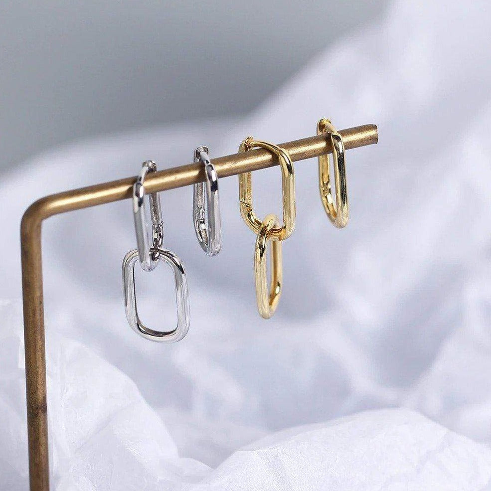 Victoria London Oval Link Earrings