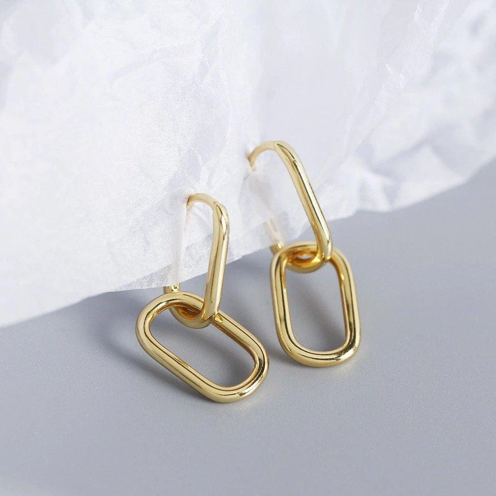 Victoria London Oval Link Earrings