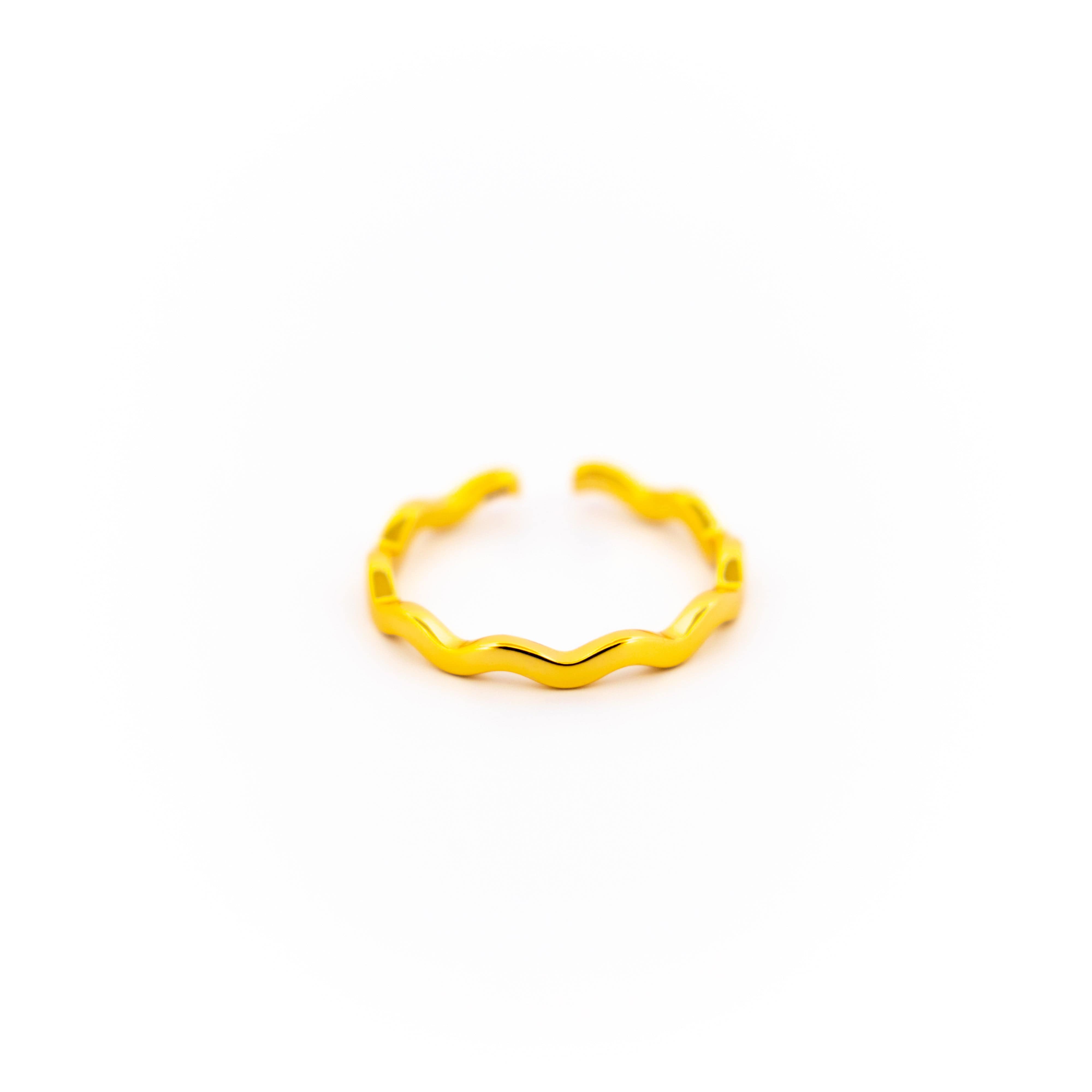 Victoria London Rings Minimalist Wave Ring