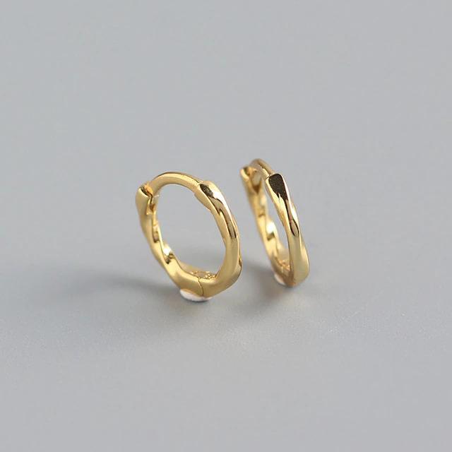 Victoria London Spiral Twist Hoop Earrings - Sterling Silver