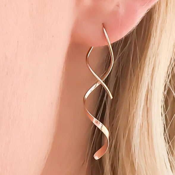 Victoria London Twisted Drop Earrings